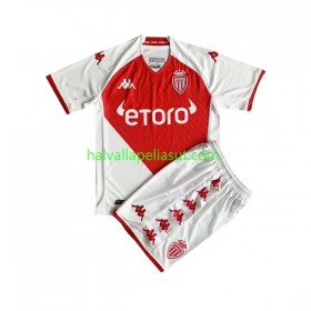 Jalkapallo Pelipaidat/Peliasut AS Monaco Lasten Kotipaita 2022-2023 Lyhythihainen